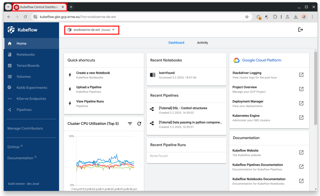 Kubeflow Dashboard Favicon Overwritten