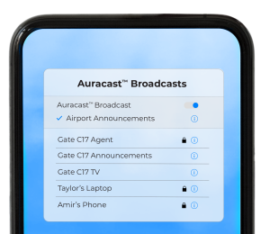 Auracast List Mockup